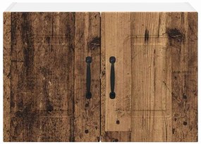 Fali konyhaszekrény 2 pcs Öreg fa 60 x 31 x 40 cm Faanyag