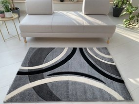 Karizma Szürke hullámos 8241 (Grey) szőnyeg 120x170