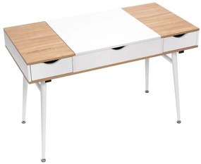 Skandináv irodai íróasztal LOFT fiókokkal