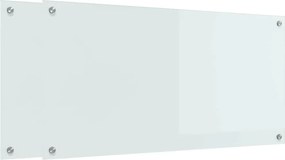 vidaXL Konyhai splashback 2 pcs Fehér 100 x 50 cm edzett üveg