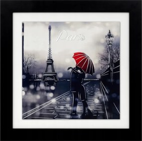 Exkluzív nagyméretű kép fekete kerettel Párizs 56x56cm 5512/8