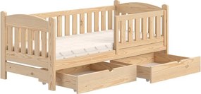 Alvins gyerekágy 70x140 fa fiókokkal - fenyő