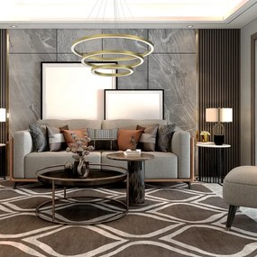 LED Csillár zsinóron GALAXIA LED/85W/230V arany