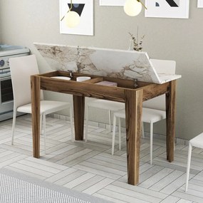 Étkező asztal Kiev 506 - Walnut, White