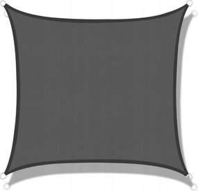Kerti Napvitorla Vízálló 3x3 m Szürke Erős Napellenző