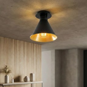 Berceste N-676 fekete fém függőlámpa, Ø20 cm
