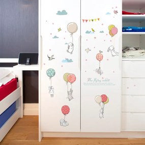 PIPPER | Falmatrica "Nyuszik léggömbökkel" 72x105