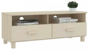 HAMAR mézbarna tömör fenyőfa TV-szekrény 106 x 40 x 40 cm