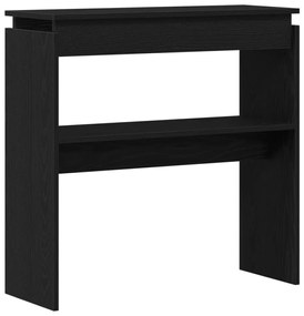 Fekete Tölgy Konzolasztal 80x30x80 cm Mérnöki Fa