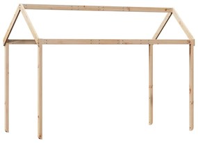 tömör fenyőfa gyerekágytető 217 x 95,5 x 159 cm