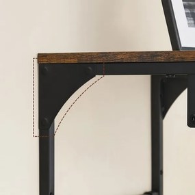 NATE fali fogas polccal, barna/fekete