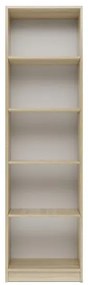 R50 polcos szekrény, könyvtartó, sonoma