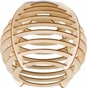 Fa lámpabúra E27-es lámpákhoz loft gömb fa gömb