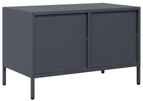 antracitszürke hidegen hengerelt acél TV-szekrény 68x39x43,5 cm
