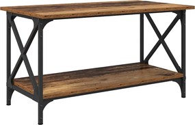 vidaXL Dohányzóasztal Régi fa 80 x 45 x 45.5 cm Faanyag