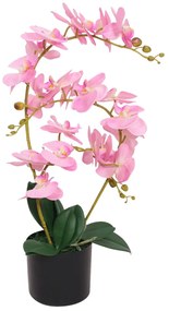 vidaXL műorchidea virágcseréppel 65 cm rózsaszín