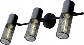 Aca Lighting fali lámpa 3XE27 fekete fém 58X16X20CM Alcatraz OD603S58