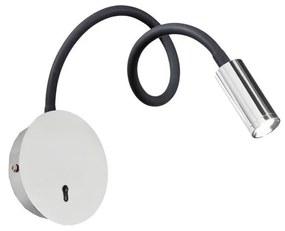 Ideal Lux - LED Rugalmas kislámpa FOCUS LED/3,5W/230V CRI 90 szürke/fényezett króm