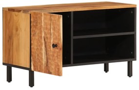 tömör akácfa TV-szekrény 80x33x46 cm