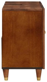 Mosdókagyló szekrény polcokkal tárolóval Barna 62 x 33 x 58 cm