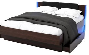 Franciaágy 180 cm Lewell (wenge). 1092107