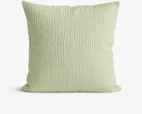 Goldea muszlin párnahuzat - világos zsályaszínű 40 x 40 cm