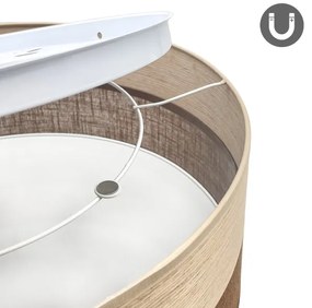 LED Mennyezeti lámpa SIRJA WOOD LED/36W/230V átm. 45 cm barna/tölgy