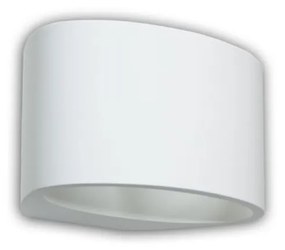 Fali gipsz lámpatest - ovális, 200x120x150 mm - G9 LED fényforráshoz