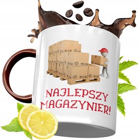 Bordó Bögre Raktárosnak Születésnapra Ajándék fényképes nyomattal