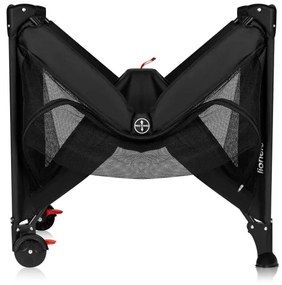 Lionelo - Utazóágy LAURA fekete karbon