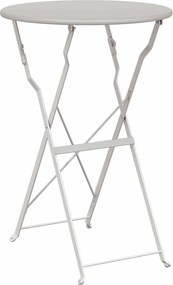 vidaXL Bisztróasztal Bézs Ø 50 x 71 cm Porfestett acél