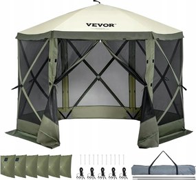 Pop up kerti pavilon 3.05x3.05m szúnyoghálóval 6 fal gyors összeszerelés