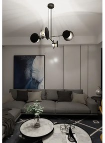 Csillár zsinóron IDEA 4xE27/15W/230V fekete