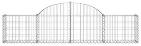 18 db íves horganyzott vas gabion kosár 200x30x40/60 cm