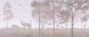 Kép - Monokróm erdő (120x50 cm)