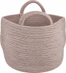 Tárolókosár fogantyúkkal COTTON HAVEN 35x35 cm - több színben Termék színe: Růžovohnědá