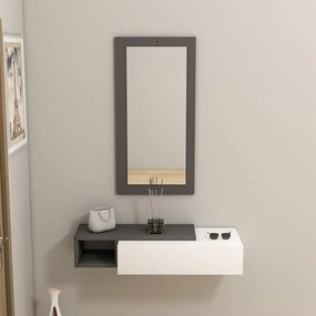 Fali polc Vien - Anthracite, White