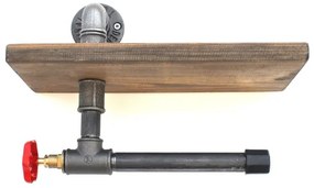 Vécépapír tartó polccal BORURAF 22x31 cm fenyő