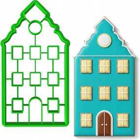 Karácsonyi Mézeskalács Forma Karácsonyi Lakóház blokk 10cm