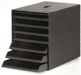 Irattároló, műanyag, 7 fiókos, DURABLE Idealbox Plus, antracit (DB1712001058)