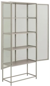 Szürke tálalószekrény 77x186x35 cm Seaford – Actona