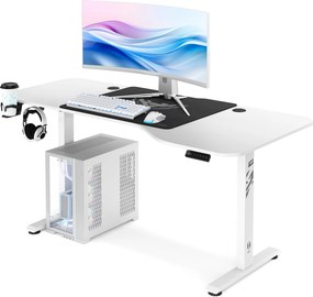 Magasságban állítható íróasztal 160 cm fehér: Diablo X-Tensio 1600