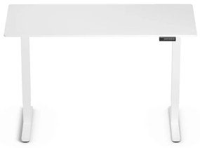 Elektromosan állítható magasságú íróasztal - 140x60cm fehér ülő-/állómunkához - LVN System Lite LV1716