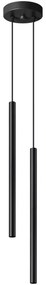 Sollux SL.1304 - Csillár zsinóron PASTELO 2xG9/8W/230V fekete SL.1304