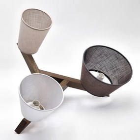 Brilagi - LED mennyezeti lámpa ANTHONY 3xE14/40W/230V tölgy-dió