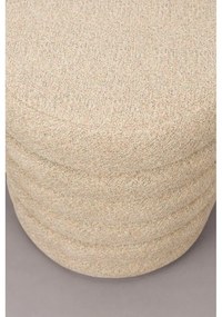 Bézs buklé puff Fern – Dutchbone