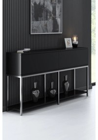Konzolasztal Lord - Black, Silver
