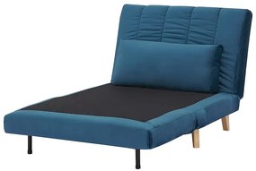 BILLY VELVET kék kihúzható fotel