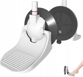 Fürdőszobai zuhany lábtartó tapadókoronggal, fúrás nélkül Loresjoy