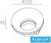 UNIVERSO Gipsz süllyesztett spot lámpatest 1xGU10 Max.35w D100x40mm IP20 fehér